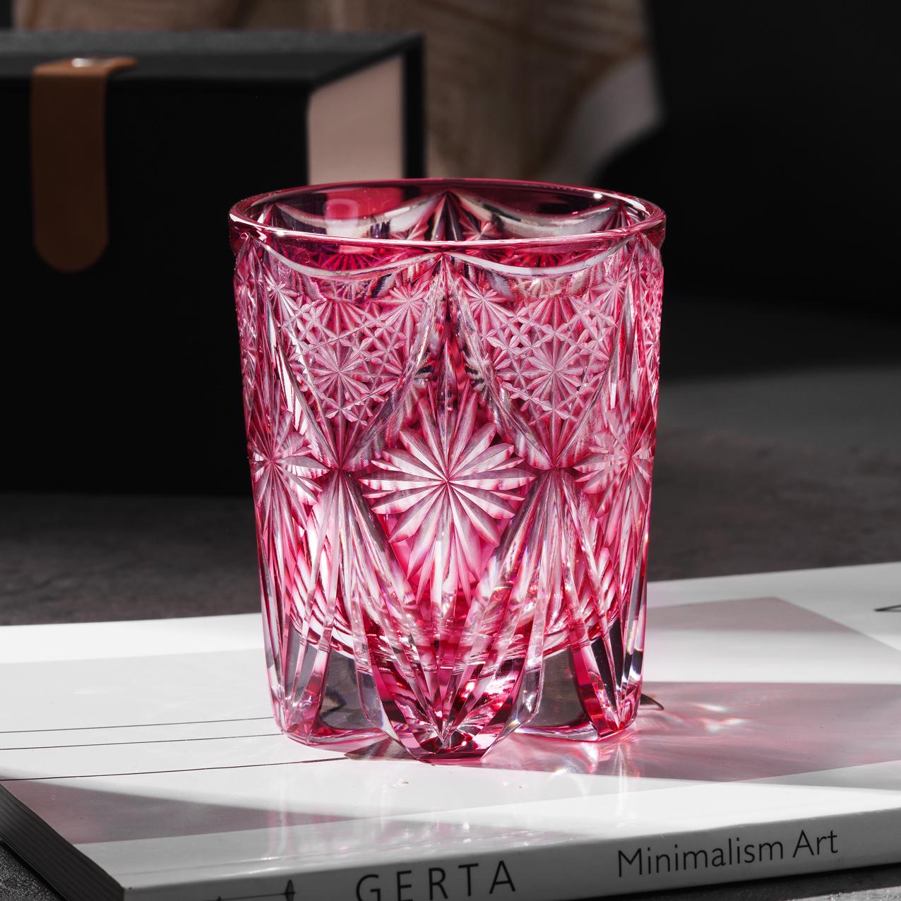Vitraelle Hand Cut Old Fashioned Whiskey Glass – product image 2