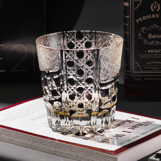 Vitraelle Black Diamond Cut Premium Whisky Glass – product image 1