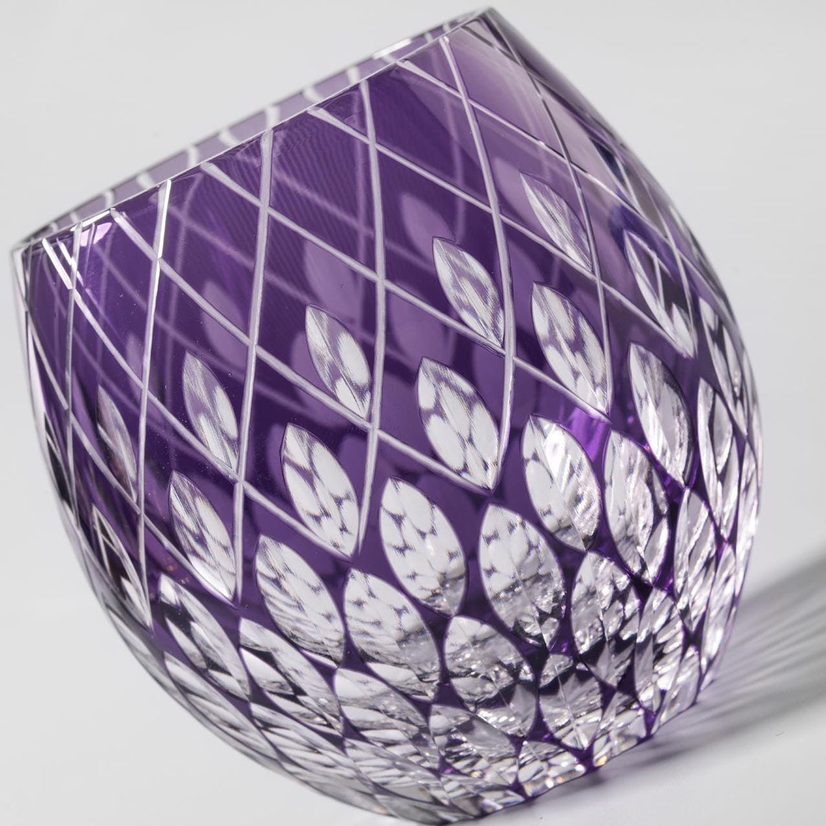 lovecove Hand Cut Raindrop Purple Crystal Glass – product image 8