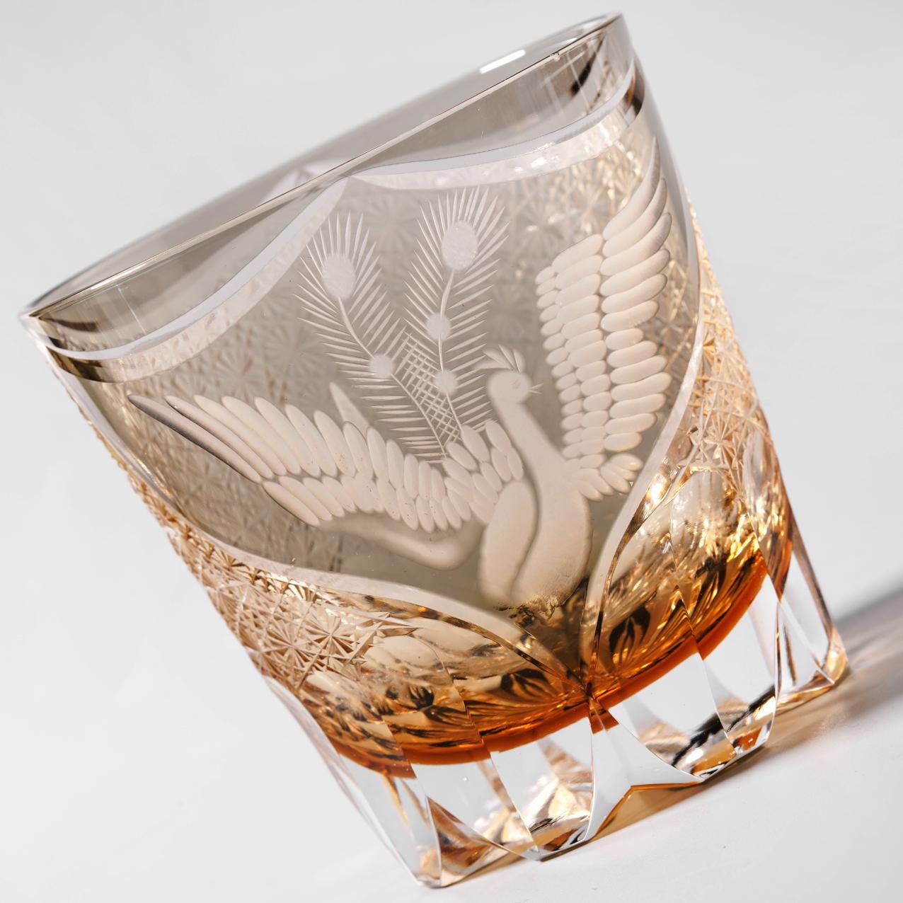 lovecove Hand Cut Luxury Phoenix Crystal Whiskey Glass – product image 4