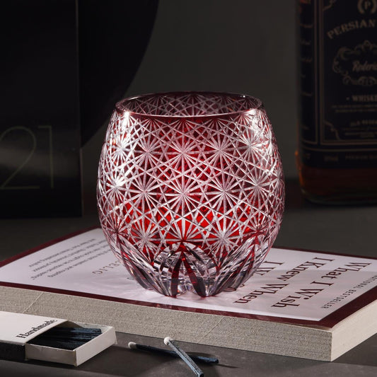 lovecove Hand Cut Egg-Shaped Crystal Glass - 4929 – product image 1