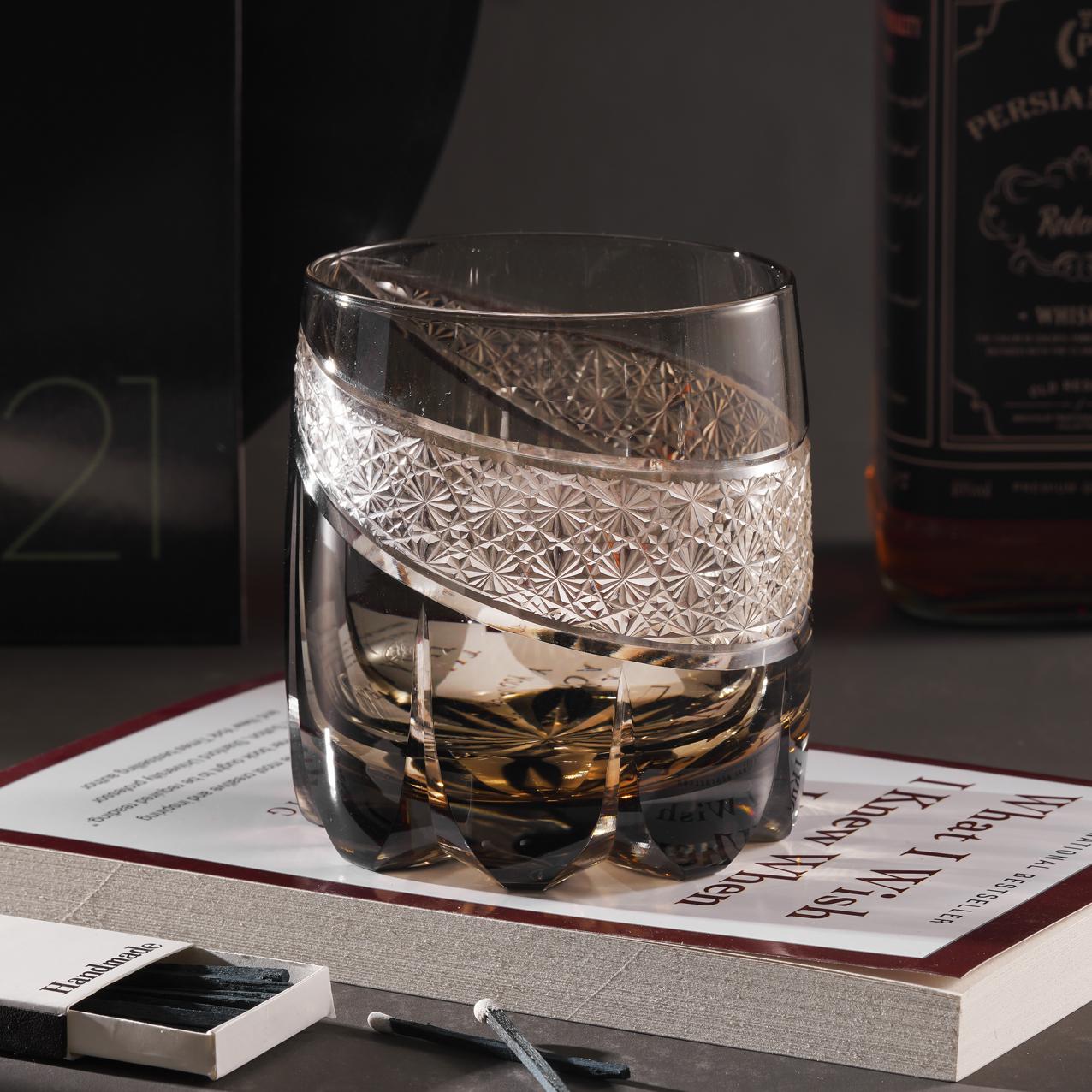 Vitraelle Hand Cut Moonlight Crystal Whisky Glass – product image 1