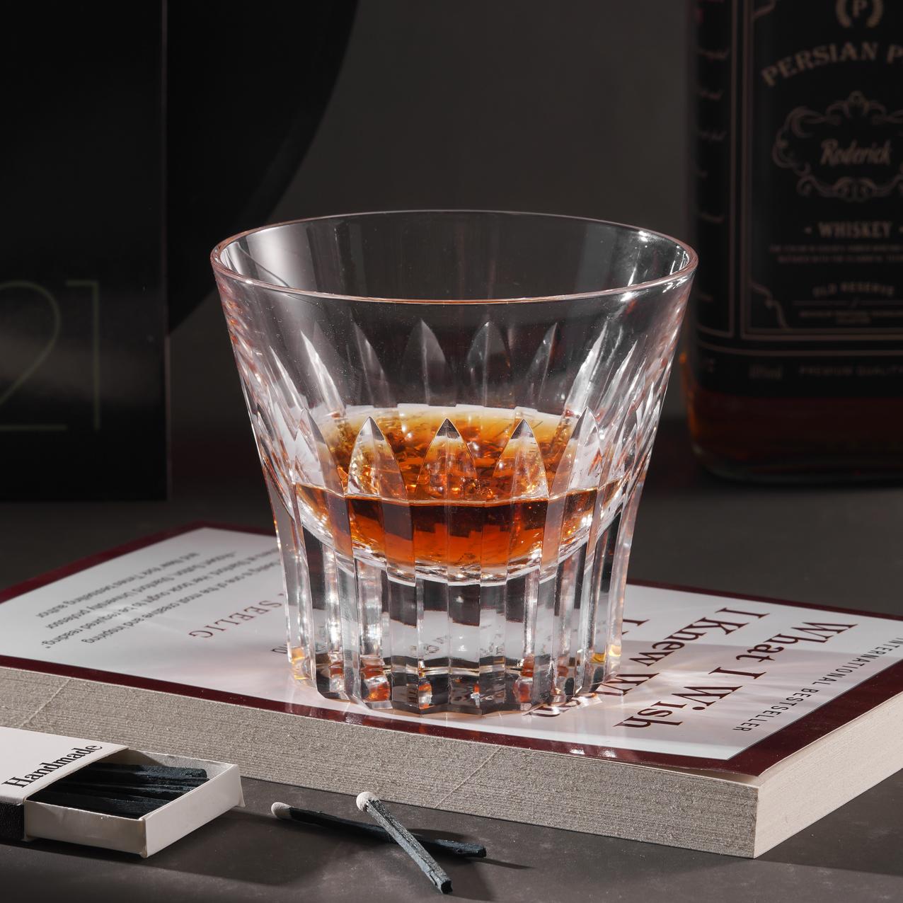 Vitraelle Diamond Cut Kiriko Clear Crystal Whisky Glass – product image 1