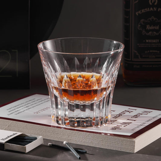 Vitraelle Diamond Cut Kiriko Clear Crystal Whisky Glass – product image 1