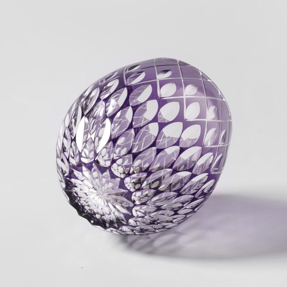 lovecove Hand Cut Raindrop Purple Crystal Glass – product image 6