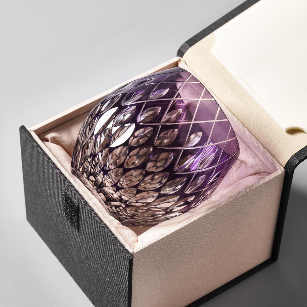 lovecove Hand Cut Raindrop Purple Crystal Glass – product image 5