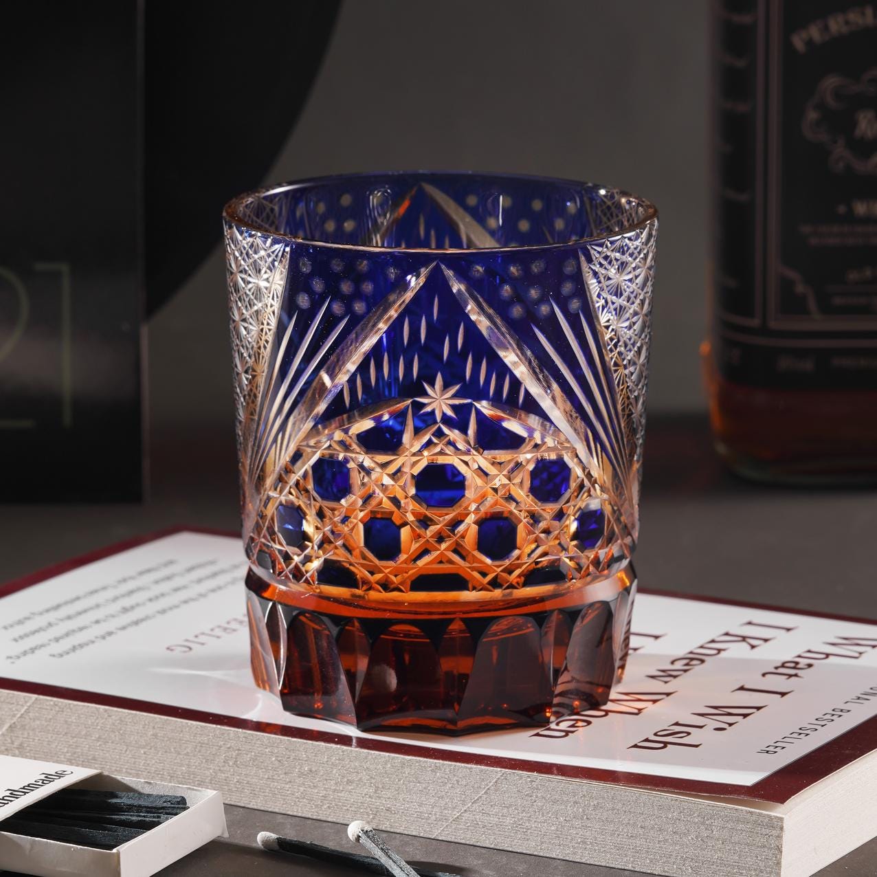 lovecove Hand Cut Stellar Crystal Whisky Glass – product image 1