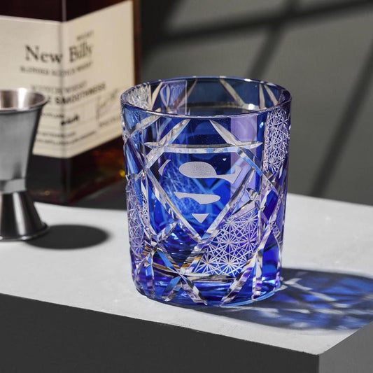 lovecove Vintage Kiriko Superhero Crystal Whisky Glass – product image 1
