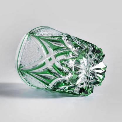 lovecove Hand Cut Green Whiskey Glass – product image 5