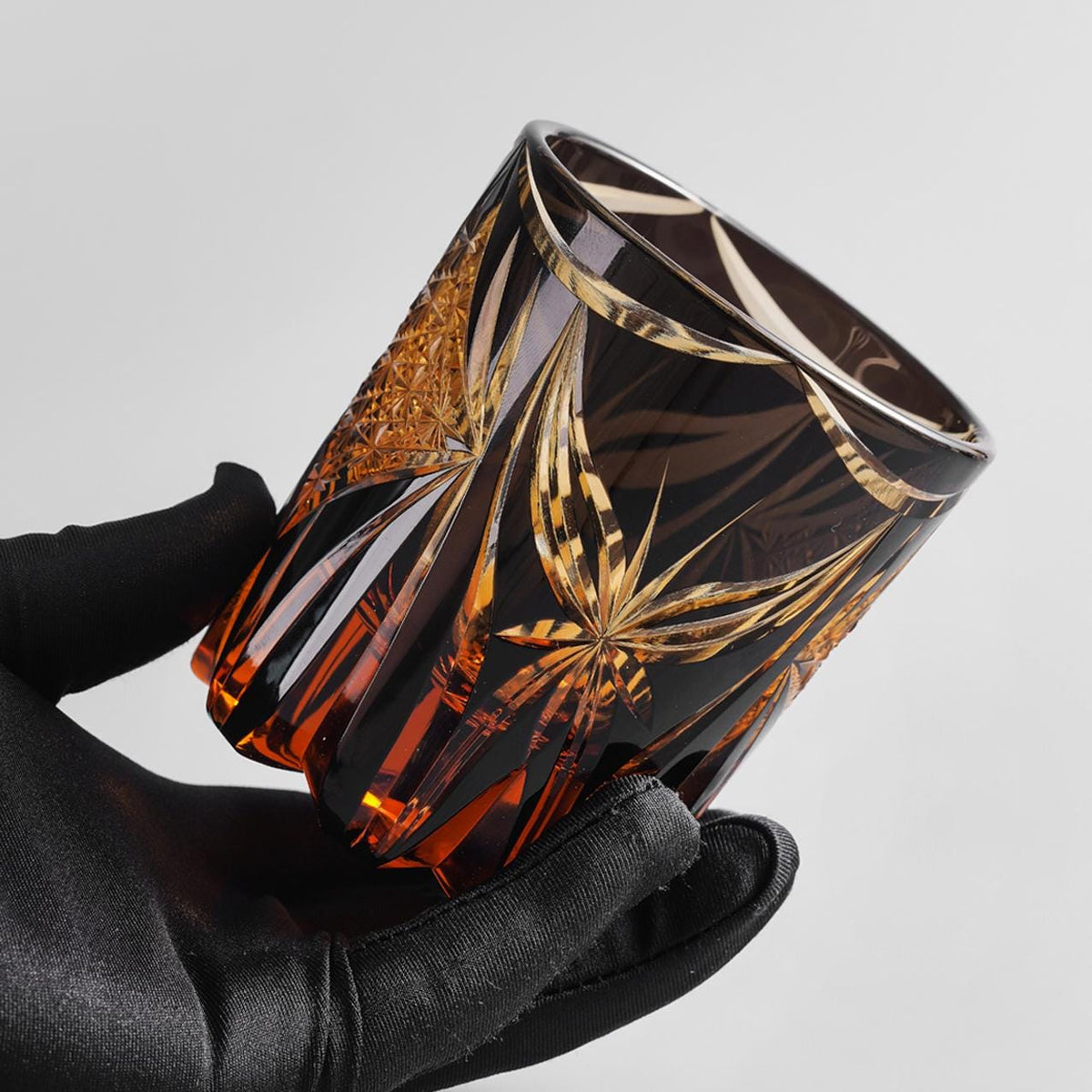 lovecove Hand-Cut Green Butterfly Whiskey Glass – product image 8