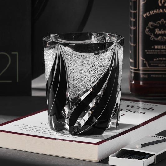 Vitraelle Hand Cut Kiriko Flame Whisky Glasses – product image 1