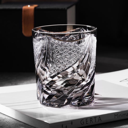 Vitraelle Hand Cut Gray Crystal Whisky Glass – product image 1