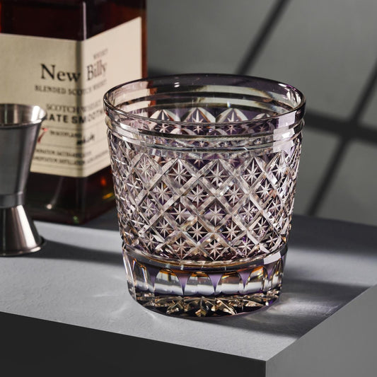 lovecove Kiriko Shining Purple Whiskey Glass – product image 1