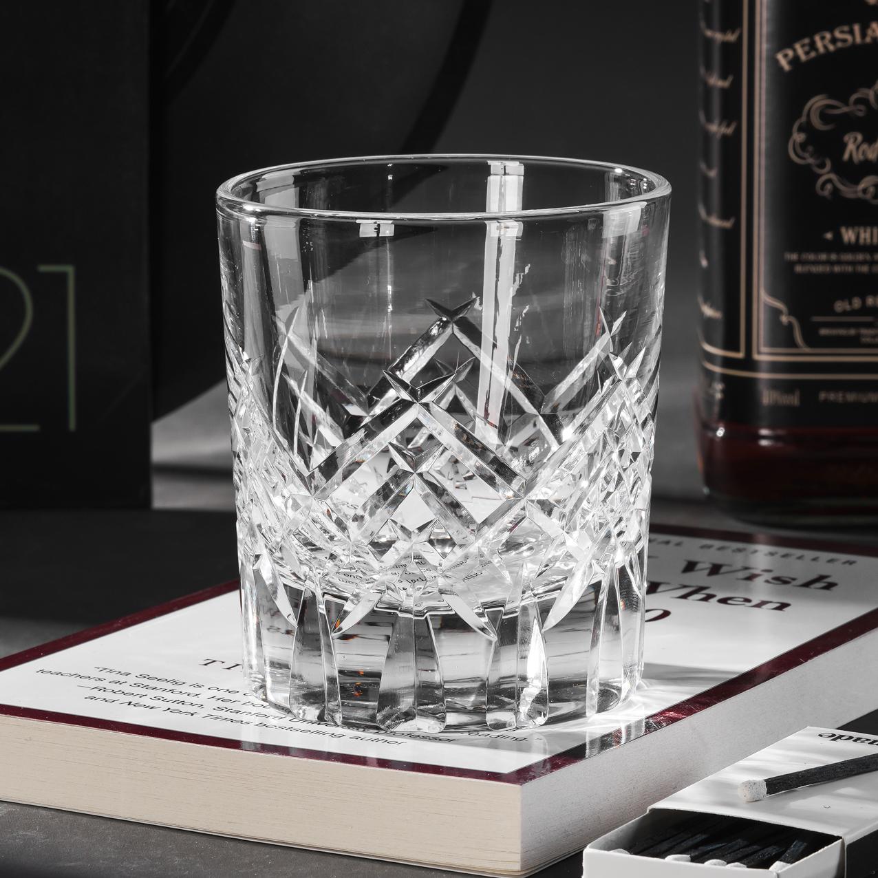 Vitraelle Hand-Cut Clear Whiskey Glass – product image 1