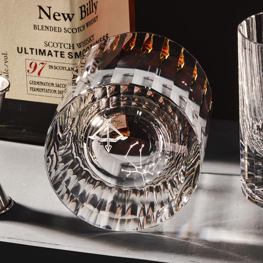 lovecove Engraved Luxury Zodiac Crystal Whiskey Tumbler – product image 1
