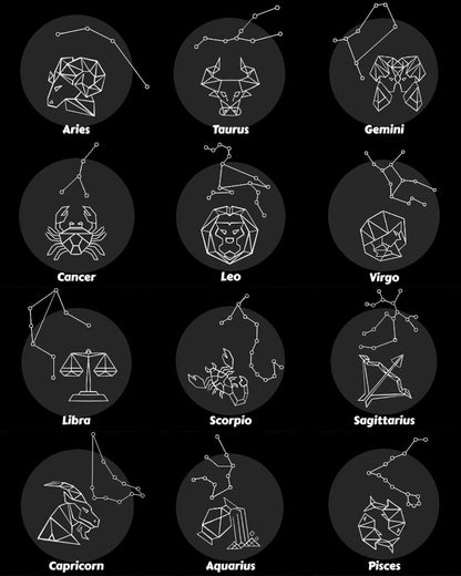 lovecove Engraved Crystal Zodiac Glass – product image 9