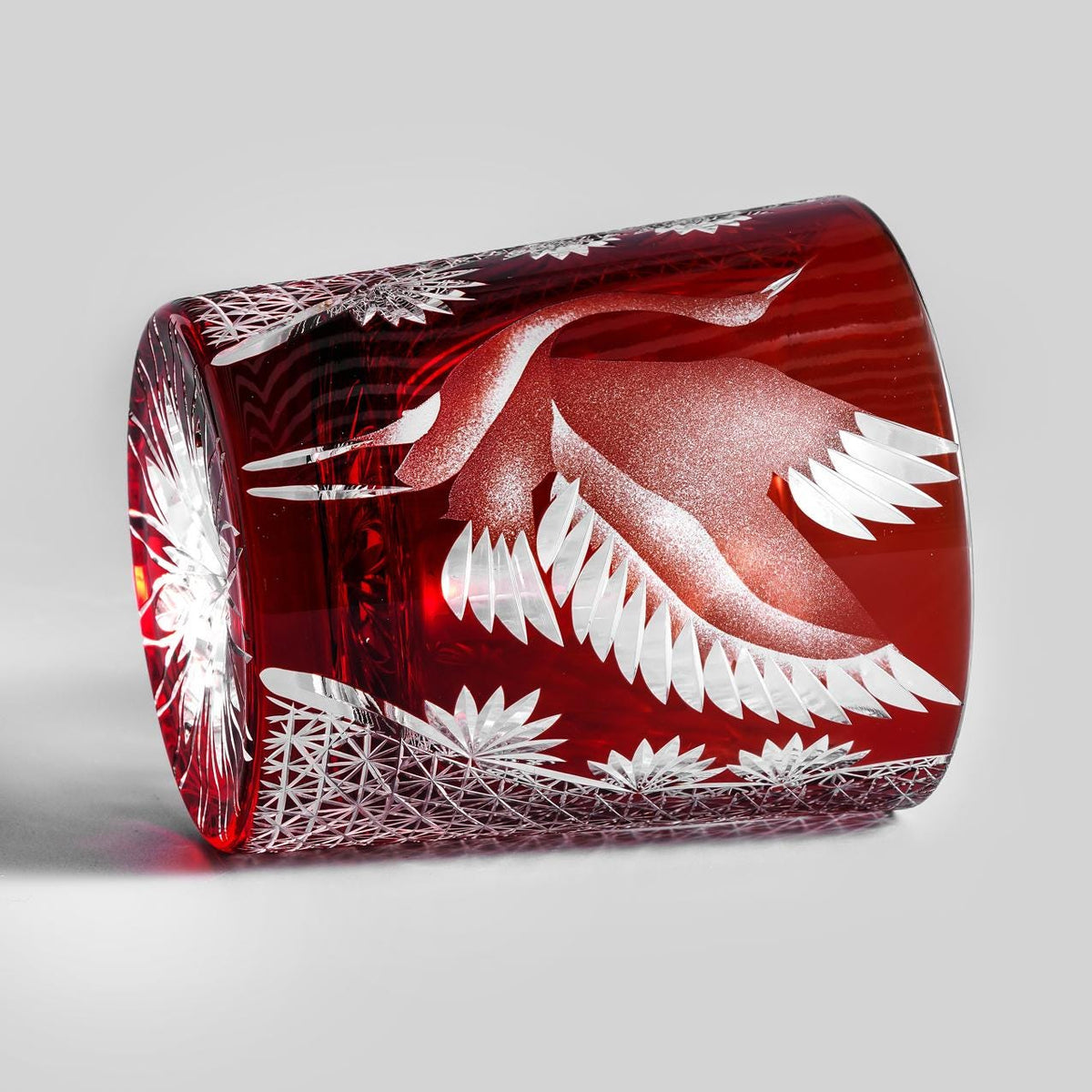 lovecove Hand-Carved Crane Whiskey Glass – product image 7