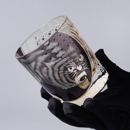 lovecove Hand-Cut Tiger Whiskey Glass – product image 3