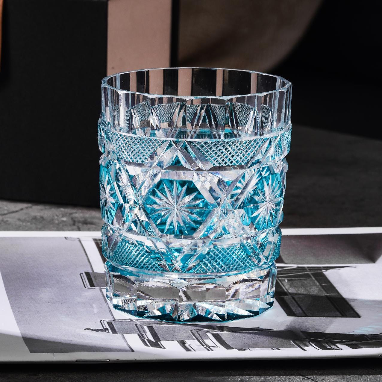 Vitraelle Hand-Cut Scotch Whiskey Glass – product image 1