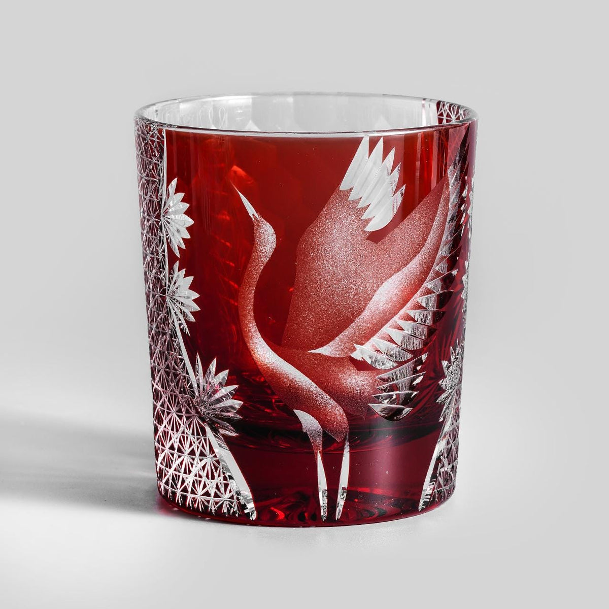 lovecove Hand-Carved Crane Whiskey Glass – product image 9