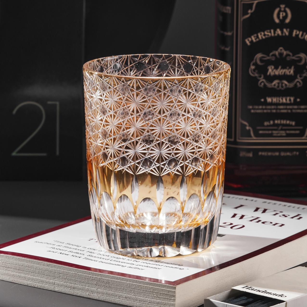 lovecove Hand-Cut Retro Whiskey Glass – product image 1