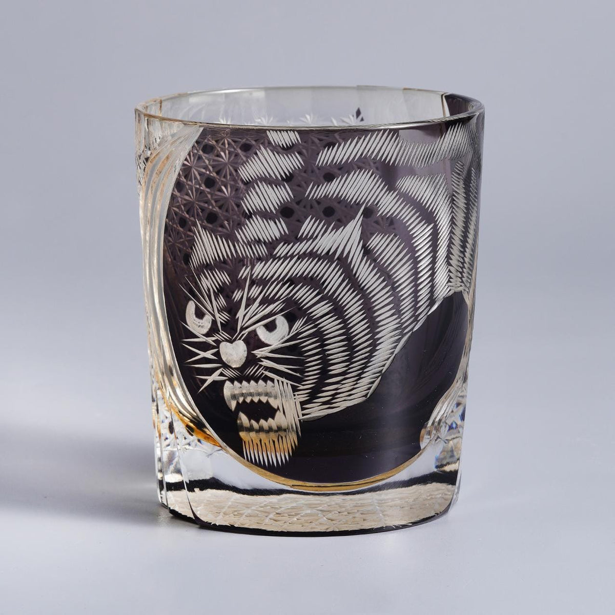 lovecove Hand-Cut Tiger Whiskey Glass – product image 7