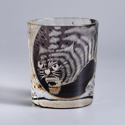 lovecove Hand-Cut Tiger Whiskey Glass – product image 7