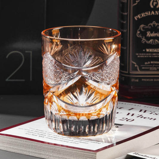 Vitraelle Hand-Cut Sunset Whiskey Glass – product image 2