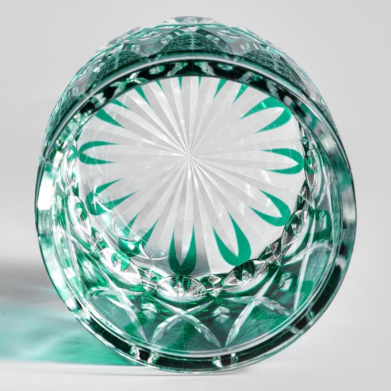 Vitraelle Unique Green Whiskey Rocks Glass – product image 7