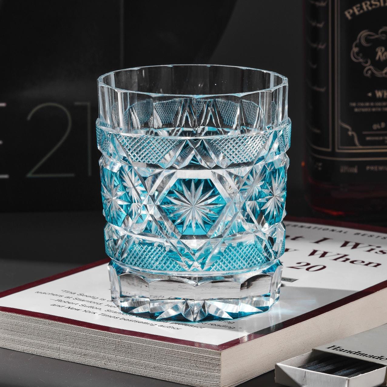 Vitraelle Hand-Cut Scotch Whiskey Glass – product image 2