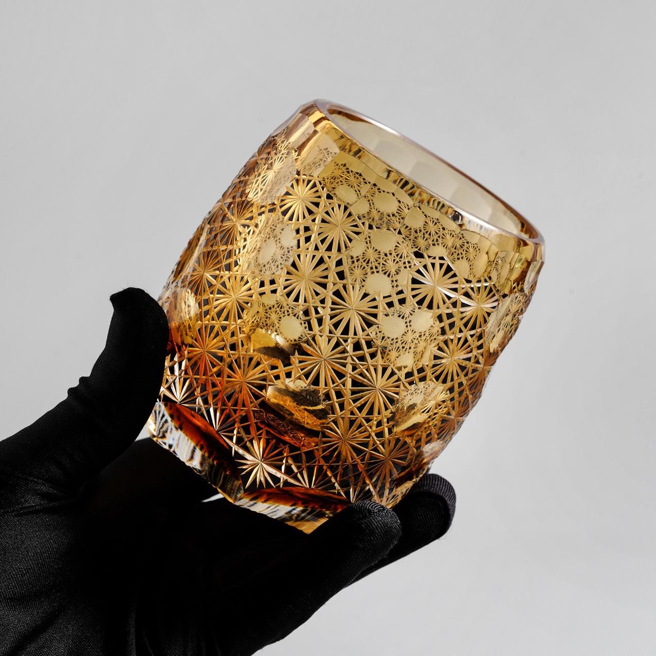 lovecove Hand-Cut Starry Whisky Glass – product image 3