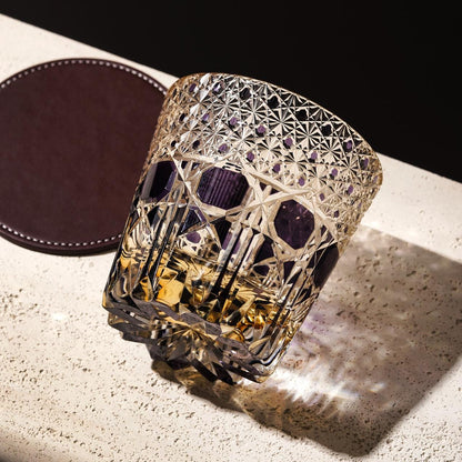 lovecove Hand-Carved Gemstone Whiskey Glass – product image 1