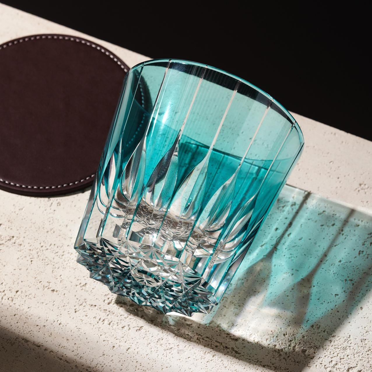 lovecove Old-Fashioned Blue Starlight Rocks Glass – product image 1