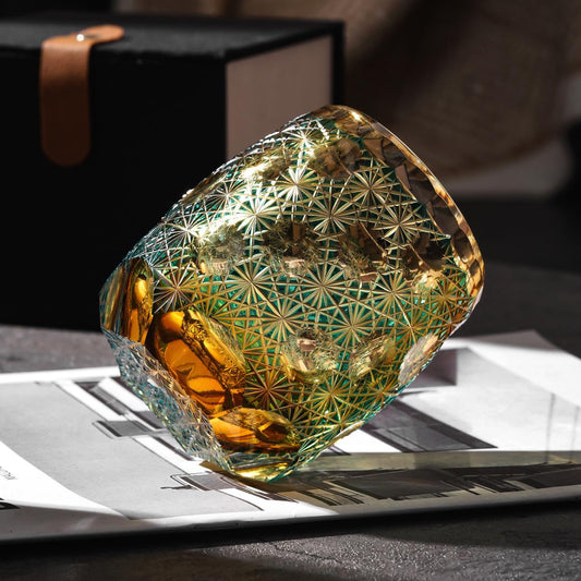 lovecove Hand-Cut Starry Whisky Glass – product image 2