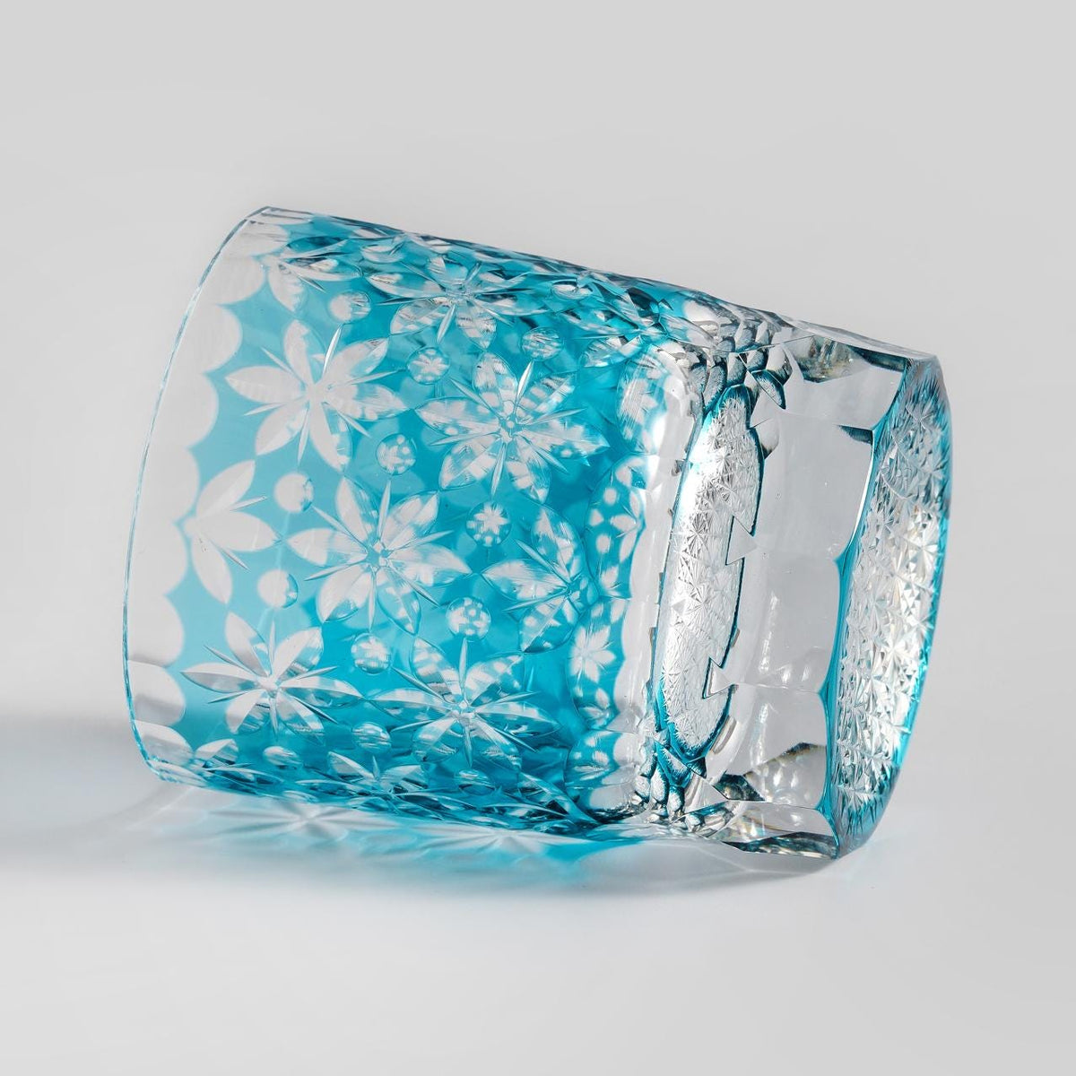 lovecove Hand-Cut Sakura Rocks Glass – product image 6