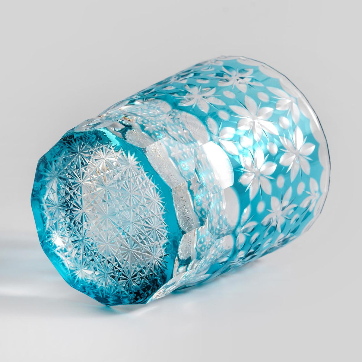 lovecove Hand-Cut Sakura Rocks Glass – product image 5