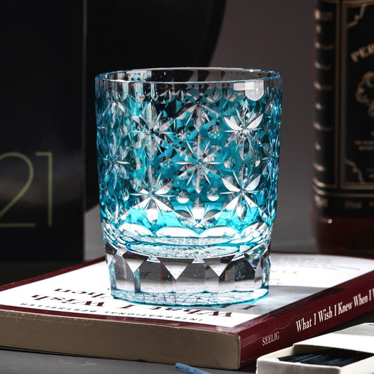 Vitraelle Hand-Cut Sakura Rocks Glass – product image 2