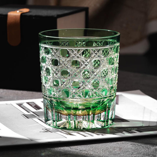 Vitraelle Hand-Cut Diamond Whiskey Tumbler – product image 1