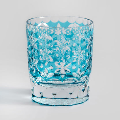 lovecove Hand-Cut Sakura Rocks Glass – product image 8