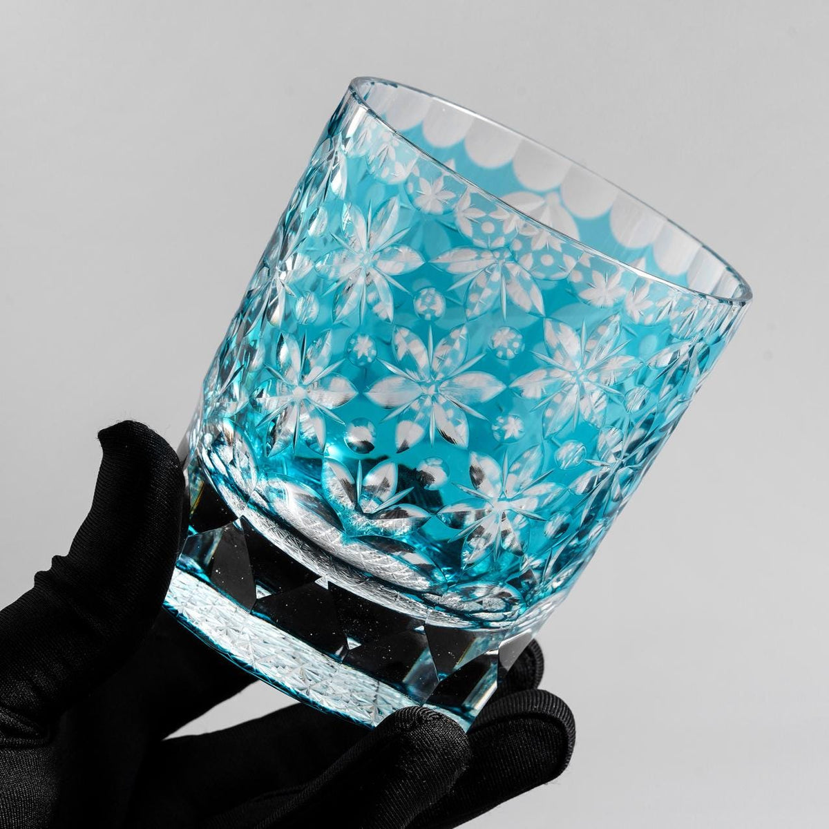 lovecove Hand-Cut Sakura Rocks Glass – product image 4