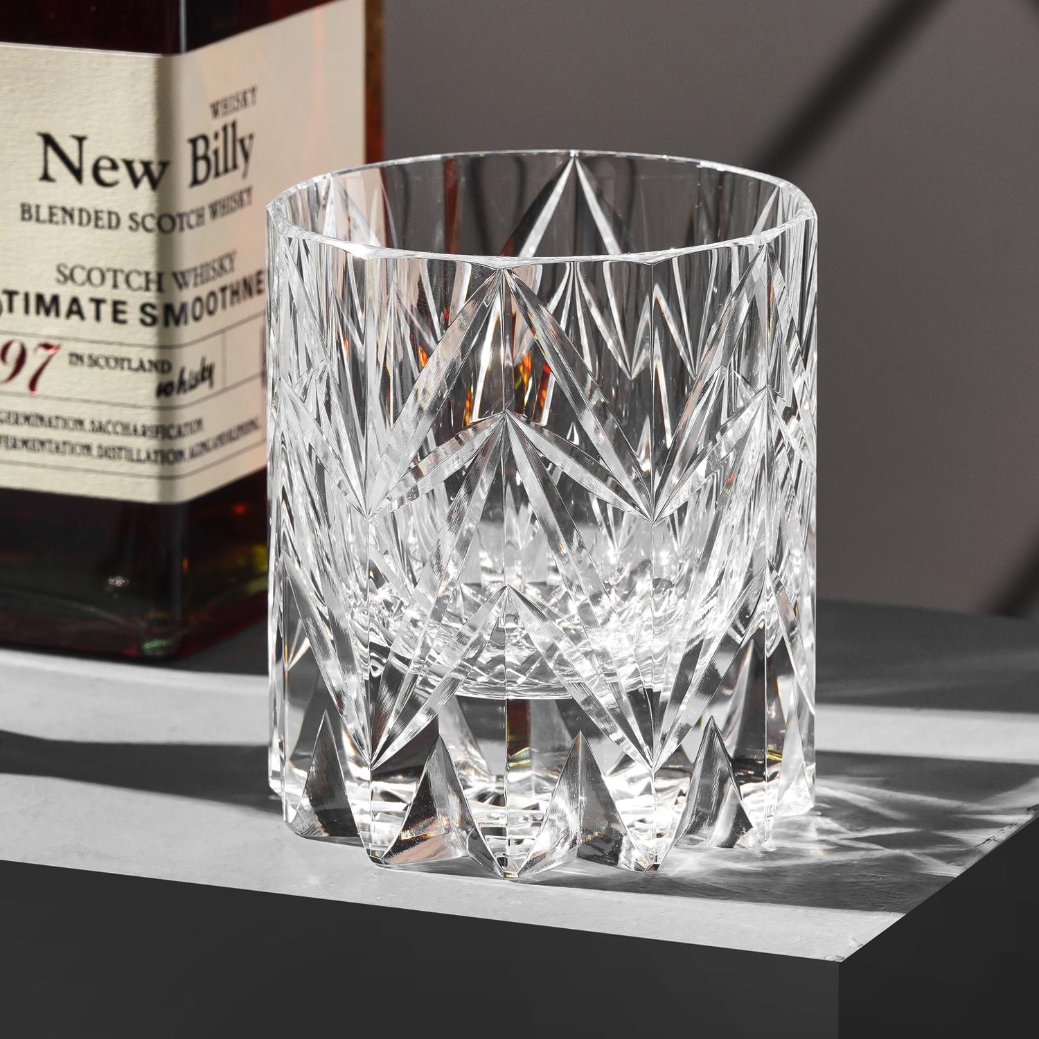 lovecove Hand-Carved Luxury Whiskey Glass – product image 1