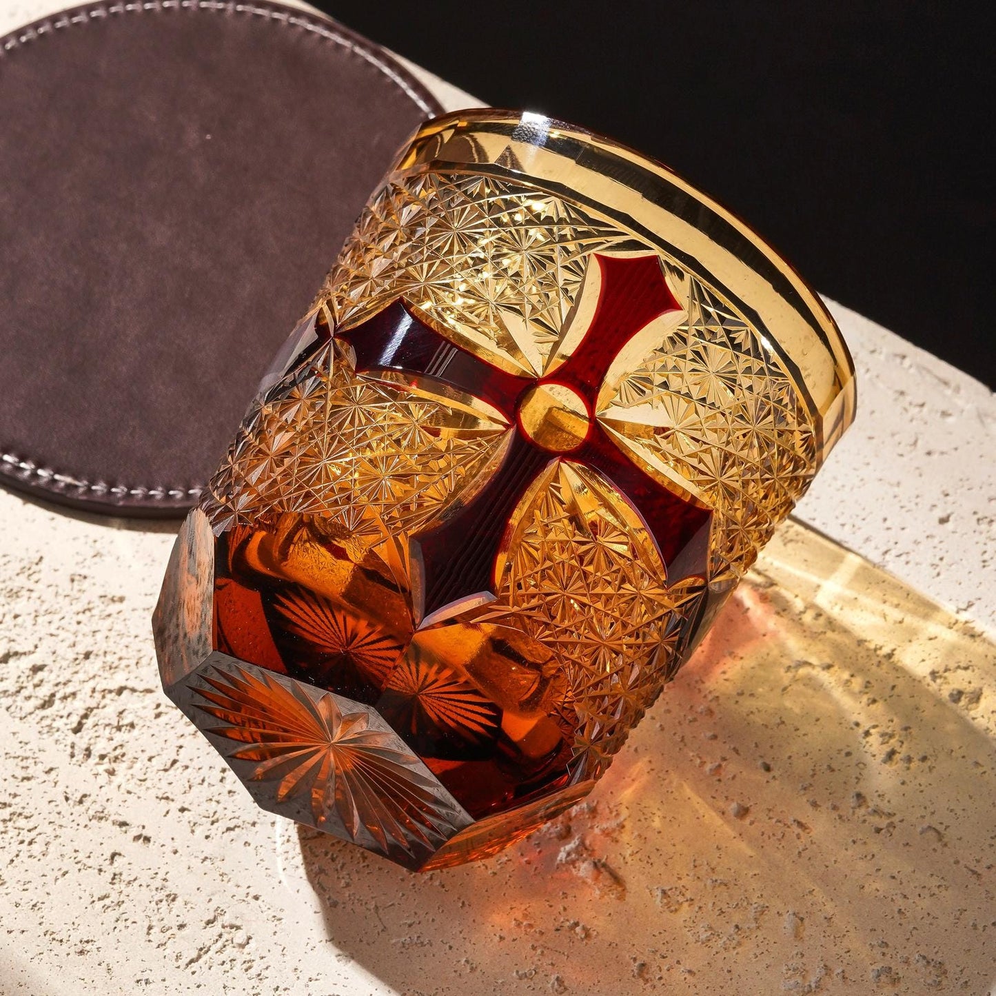 Vitraelle Vintage Scarlet Cross Whiskey Glass – product image 2