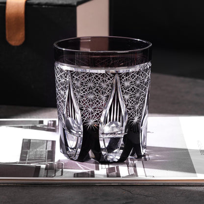 lovecove Vintage Kiriko Black Whiskey Glass – product image 2