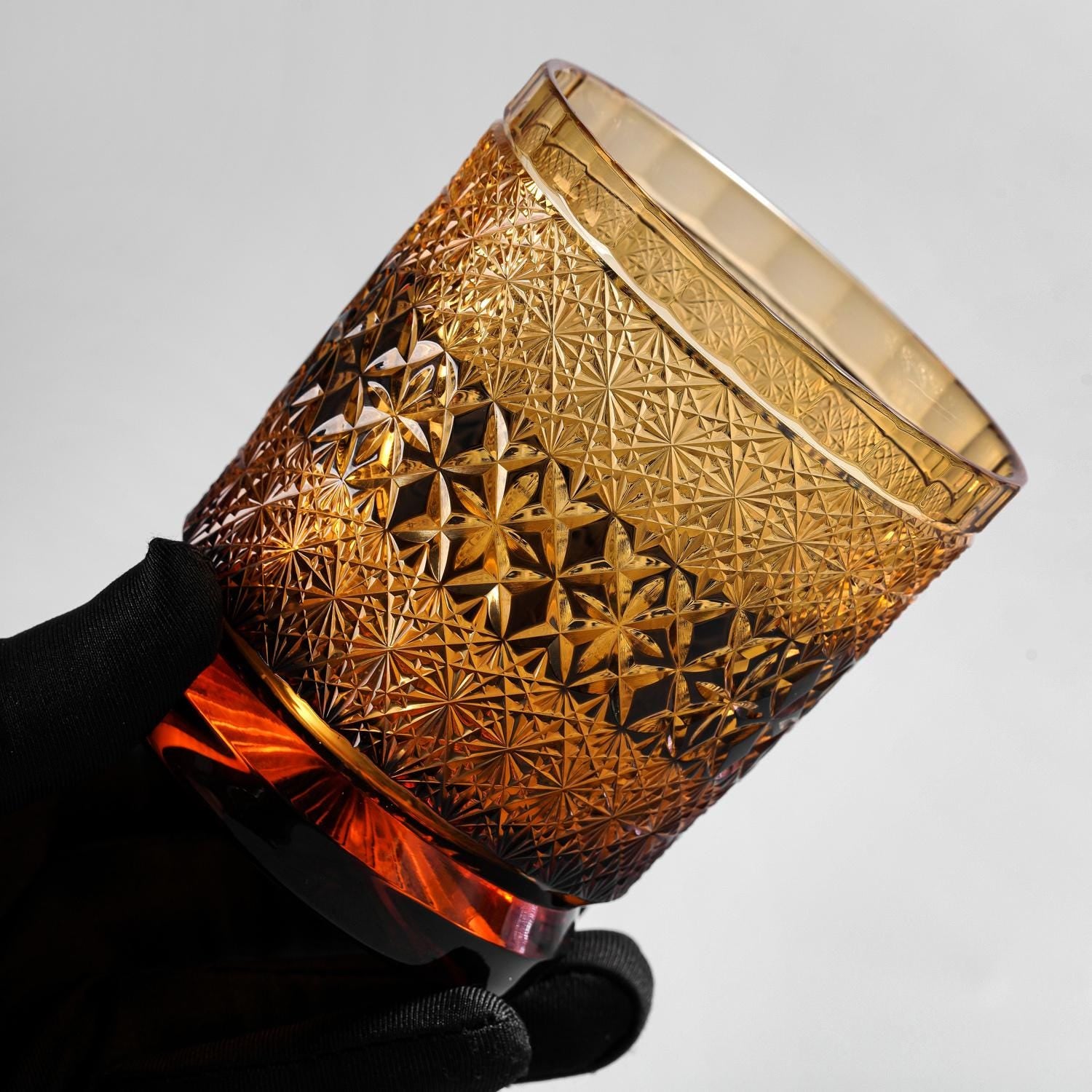Vitraelle Old-Fashioned Amber Whisky Glass – product image 3