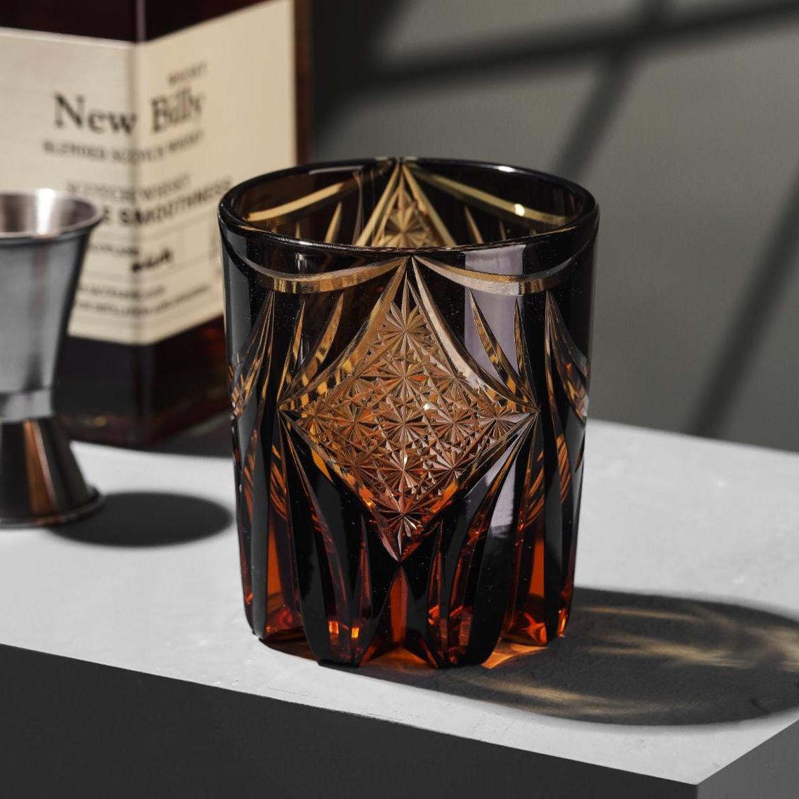 Vitraelle Vintage Kiriko Butterfly Crystal Whisky Glass – product image 1