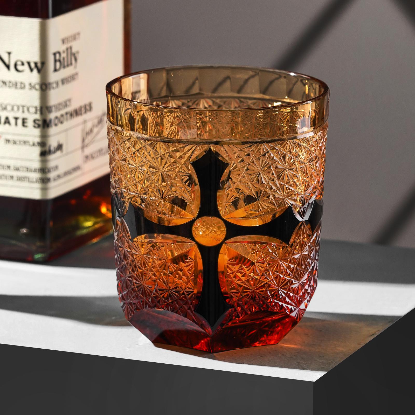 Vitraelle Vintage Scarlet Cross Whiskey Glass – product image 1