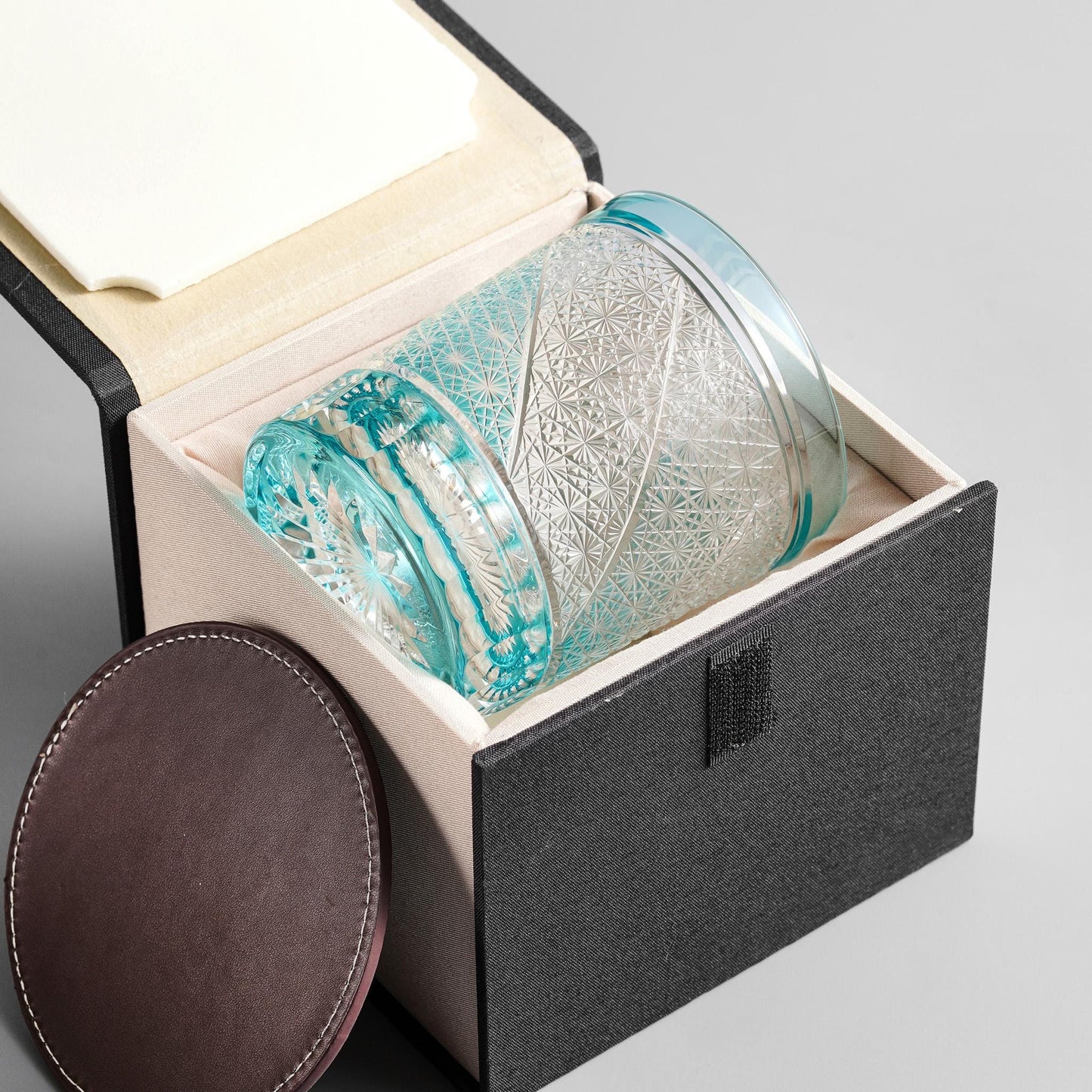 Vitraelle Hand-Cut Blue Whisky Glass – product image 3