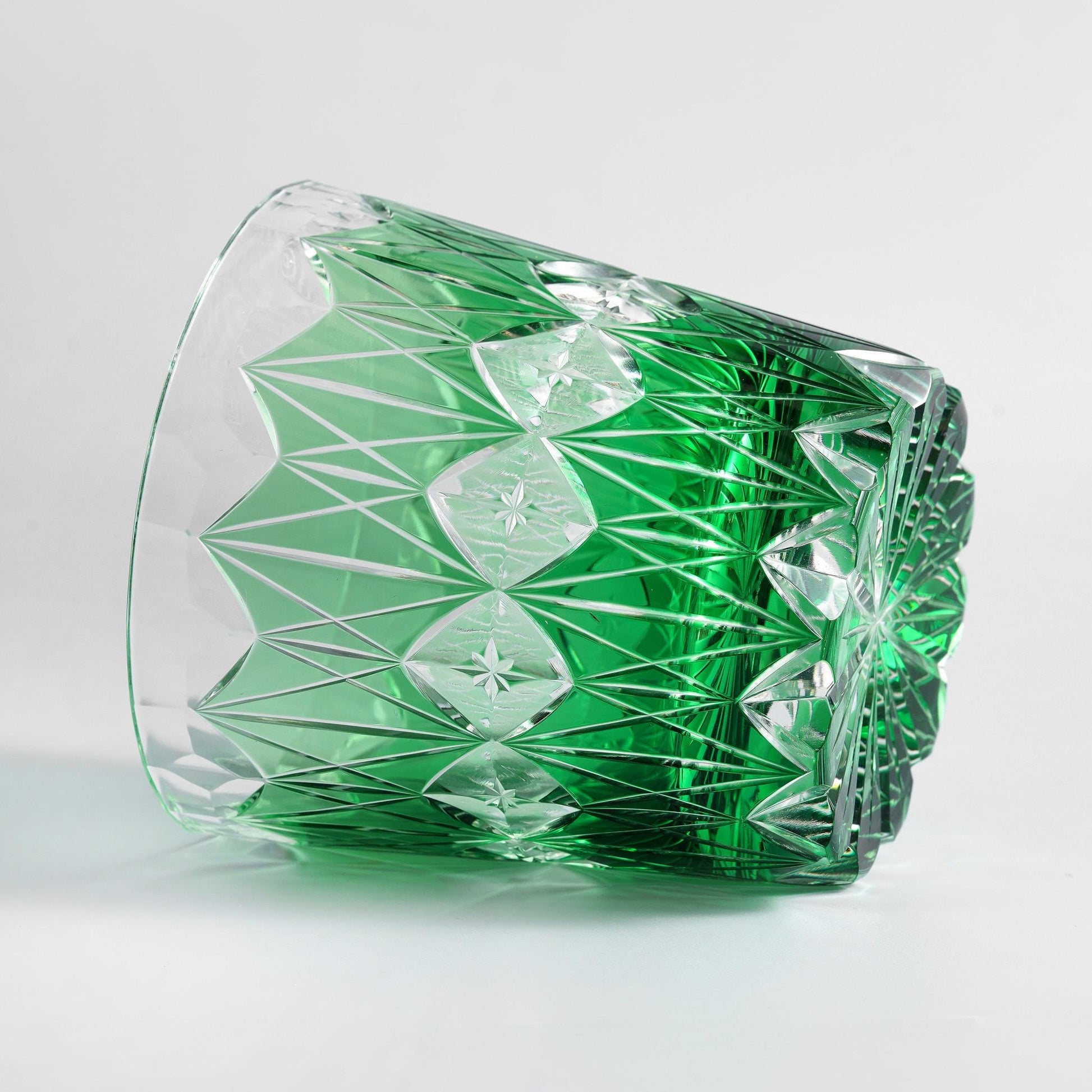 Vitraelle Engraved Green Whiskey Glass – product image 4