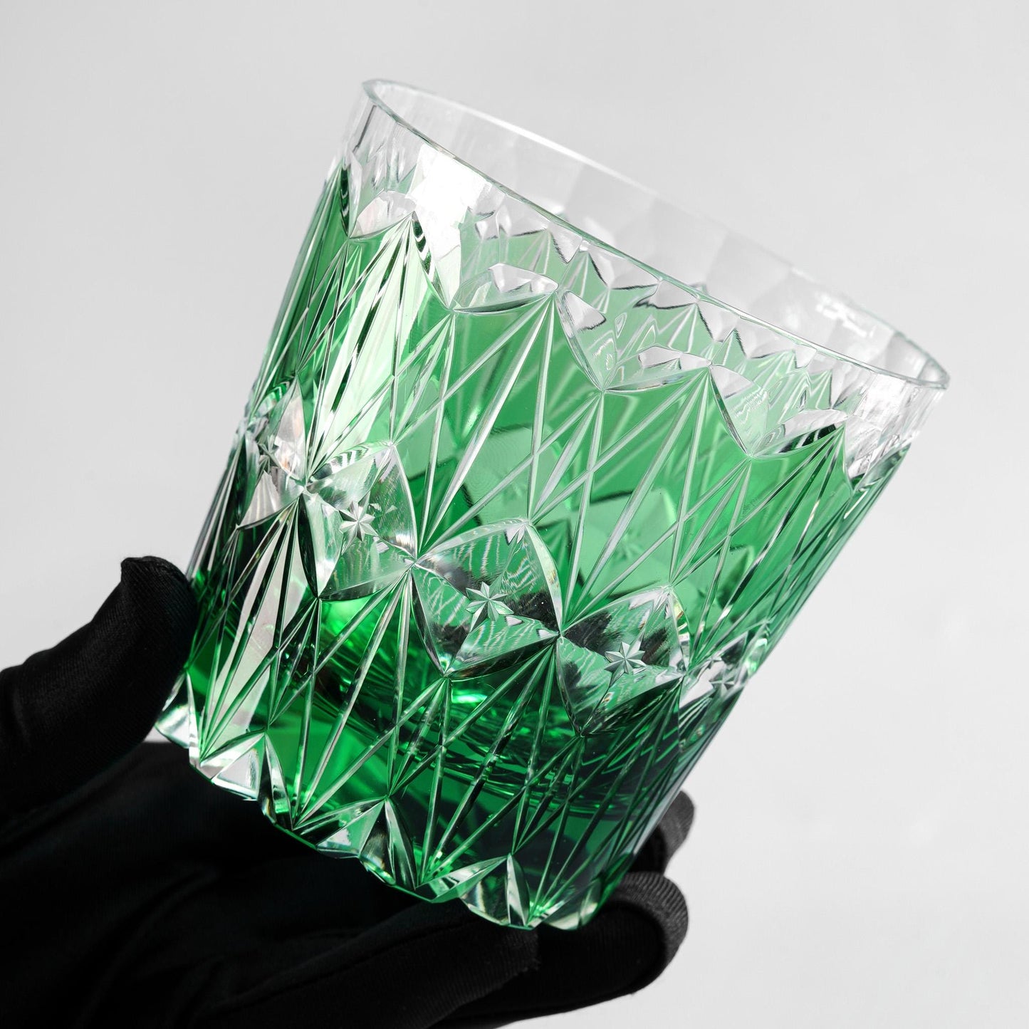 Vitraelle Engraved Green Whiskey Glass – product image 3
