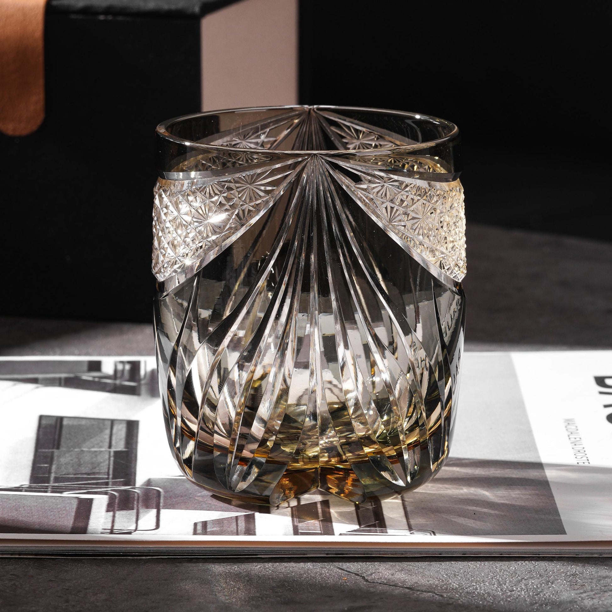 Vitraelle Engraved Gray Whiskey Glass – product image 2